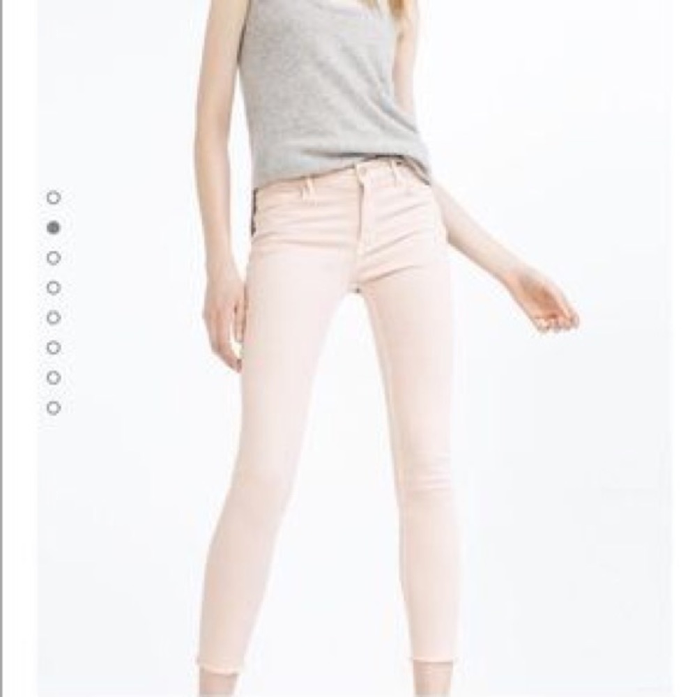 Zara | Skinny Jeans | blush pink | sz 2